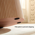 17.71 inch Round Side Table Circle Small Accent Table for Living Room Circle Bedside Table for Bedroom Oak