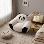 Giant Bean Bag Chair for Adults and Kids, Panda-Shaped beanbag Chair with Soft Plush Fabric, Oversized Boneless Reading, Lounge Chair for Bedroom, Living Room