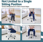Meditation Chair Ergonomic Cross Legged Chair ADHD Chair with Wheels,Kneeling Chair for Office and Home,ADHD Chairs for Adults(White)