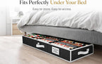 Wrapping Paper Storage Organizer – Under-Bed Gift Wrap & Ribbon Organizer Container (Fits up to 24 Rolls, 40″ × 14″ × 6″) Durable Fabric with Accessory Pockets & Adjustable Dividers