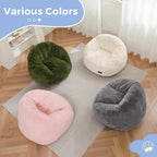 MAXYOYO Bean Bag Chair for Kids, Shell Shaped Bean Bag Couch for Boys and Girls, Toddler Chair Bean Bag Sofa for Playroom, Nursery Room, Pink