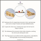 Yogikuti Simhasana Box - Yoga Heart Bench, Face & Neck Relief for Stress Reduction and Relaxation, Perfect for Restorative and Yin Yoga Practice