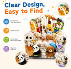 Clear Stuffed Animal Storage Bean Bag Chair Cover for Kids Waterparoof Beanbag Chair Cover with Zipper, PVC Bean Bag Chair for Children Plush Toys Storage & Organizing (Chair）