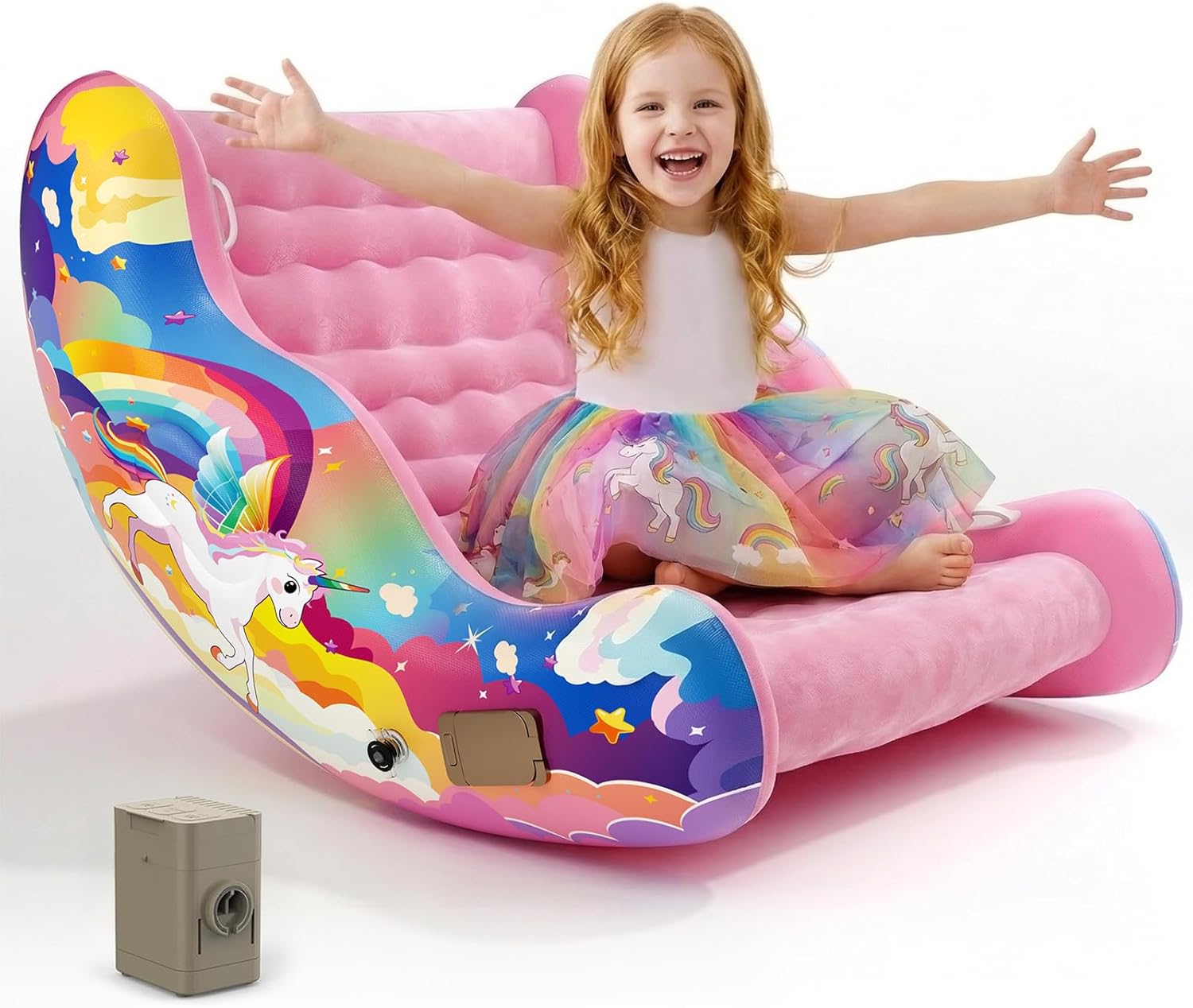 Sensory Chair for Kids with Autism – Toddler Rocking Chair for Sensory Seeking, ADHD & Calming – Autism Sensory Products for Deep Pressure Therapy in Sensory Room, Birthday Gifts for Boys Girls