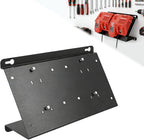 Angled Heavy-Duty Alloy Steel Wall Mount for Milwaukee Charger - Dual Fit Milwaukee M18V & M12V Rapid Charge, Detachable Secured Holder Bracket for Pegboard/Wall Installation