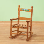 Fox Valley Traders Custom Woodland Animals Children's Rocking Chair, Durable Wood - Measures 14 1/2" Wide x 11 1/2" Deep; 22 1/2" Overall Height, Natural Rocker