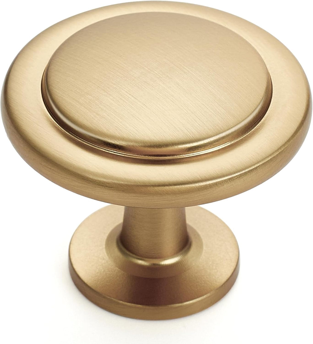 Ravinte 30 Pack 1-1/4 inch Kitchen Cabinet Knobs Champagne Bronze Dresser Zinc Pulls Door Drawer Handles for Dresser Drawers