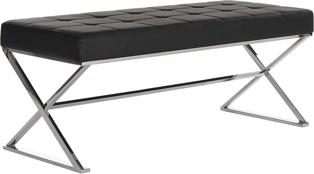 Safavieh Home Collection Micha Modern Glam Cream Bench