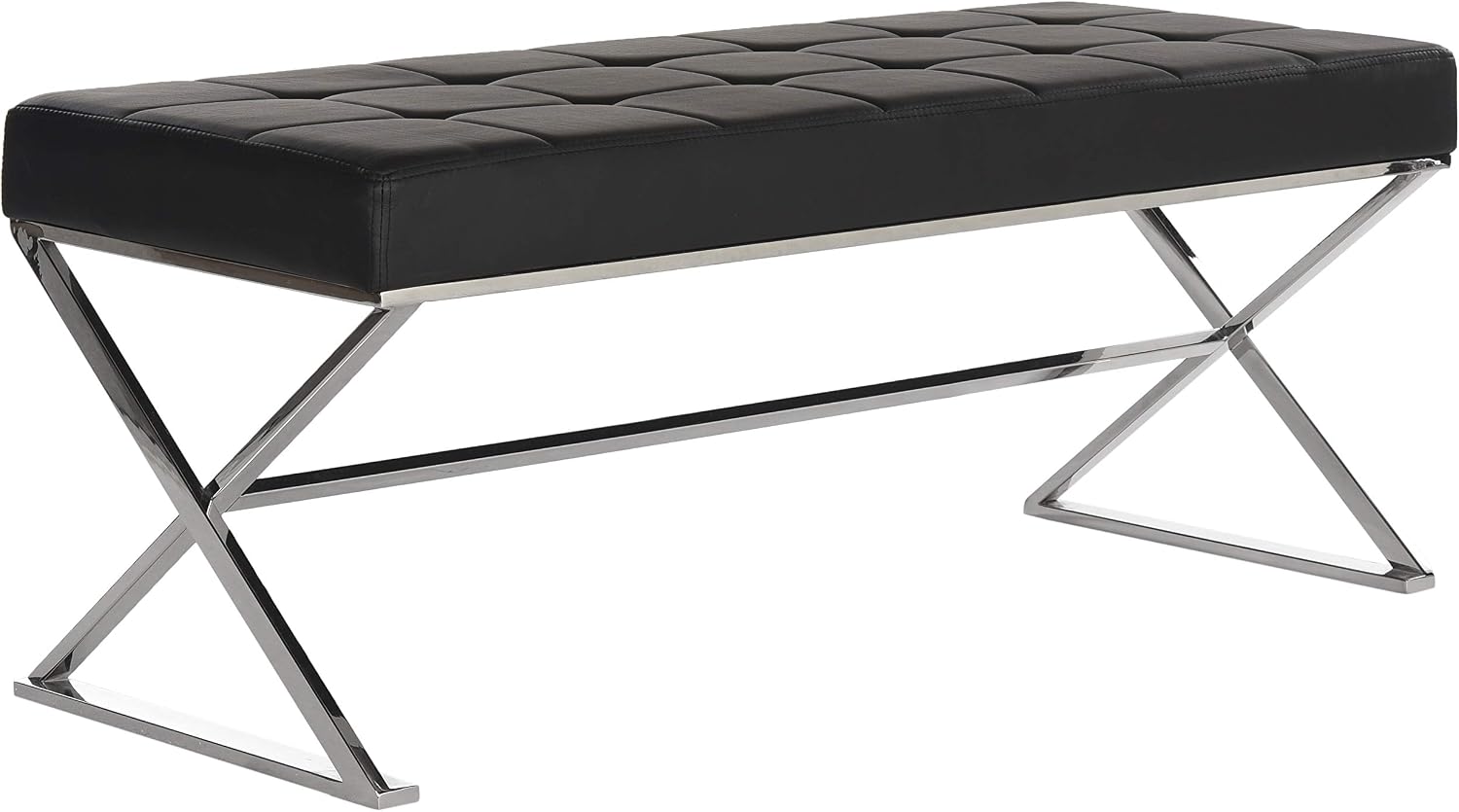 Safavieh Home Collection Micha Modern Glam Cream Bench