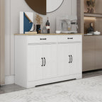 Farmhouse Buffet Cabinet Storage Sideboard, with 2 Drawers and 4 Doors, for Dining Living Room Kitchen,for Kitchen Home