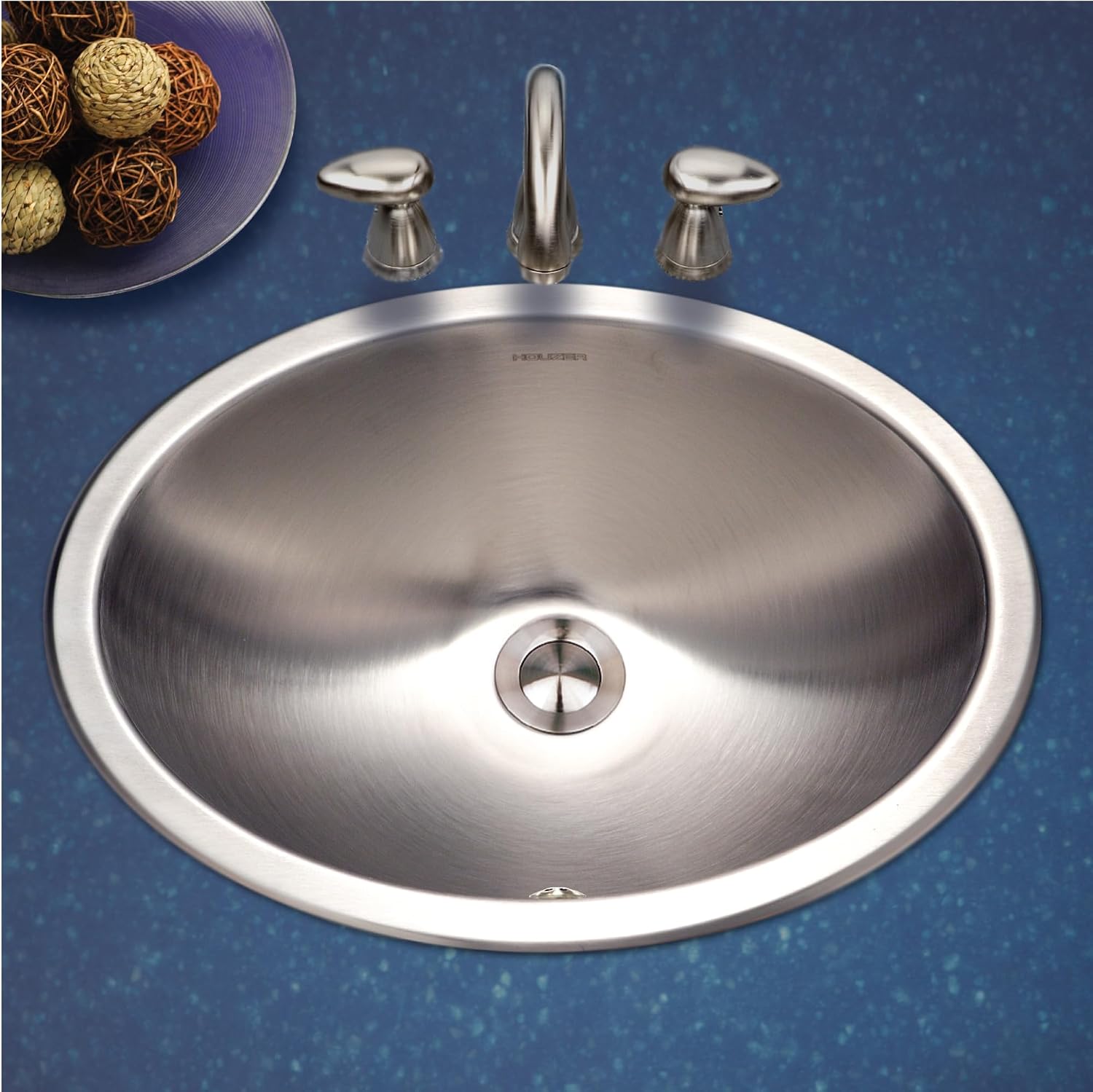 Houzer Opus Stainless Steel Bathroom Sink - 18 Inch Undermount Oval Bowl without Overflow, Durable & Versatile, Essential for Home & Apartment, Nested 10-Pack - CHT-1800-10