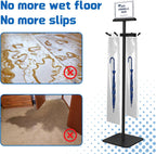 Montex Wet Umbrella Stand with Free 200 Plastic Umbrella Bags and Holder