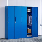 Yizosh Metal Locker with 1 Doors, Tall Steel Storage Lockers for Employees - 71" Locker Storage Cabinets for School, Gym, Home, Office, Garage (Blue)