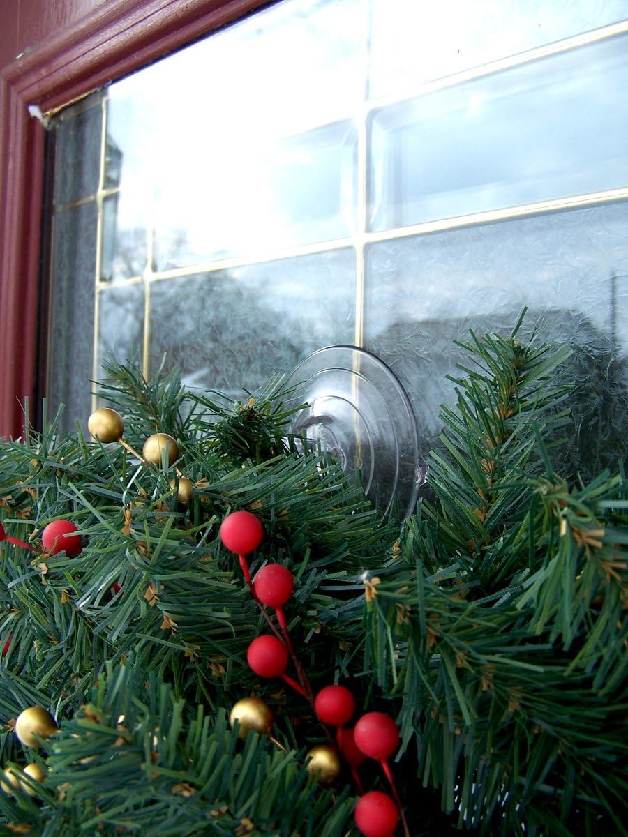 Adams Christmas 5750-88-1040 Giant Suction Wreath Holder - 4 Pack