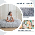 MAXYOYO 3 in 1 Bean Bag Chair, Giant Bean Bag Sofa Bed, Floor Couch with High-Density Foam Filling, Bean Bag Chair for Adult