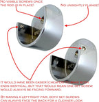 Closet Rod Support Flanges with Screw On Attachment | Heavy Duty Clothes Pole End Sockets for Wardrobes |Polished Chrome |4 Pair