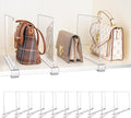 10 Pack Shelf Dividers, Adjustable Shelf Dividers for Closet Organization with Non-Slip Design, Clear Acrylic Shelf Dividers for Clothes, Handbags, Purses, Towels, Bookshelf in Home Organization