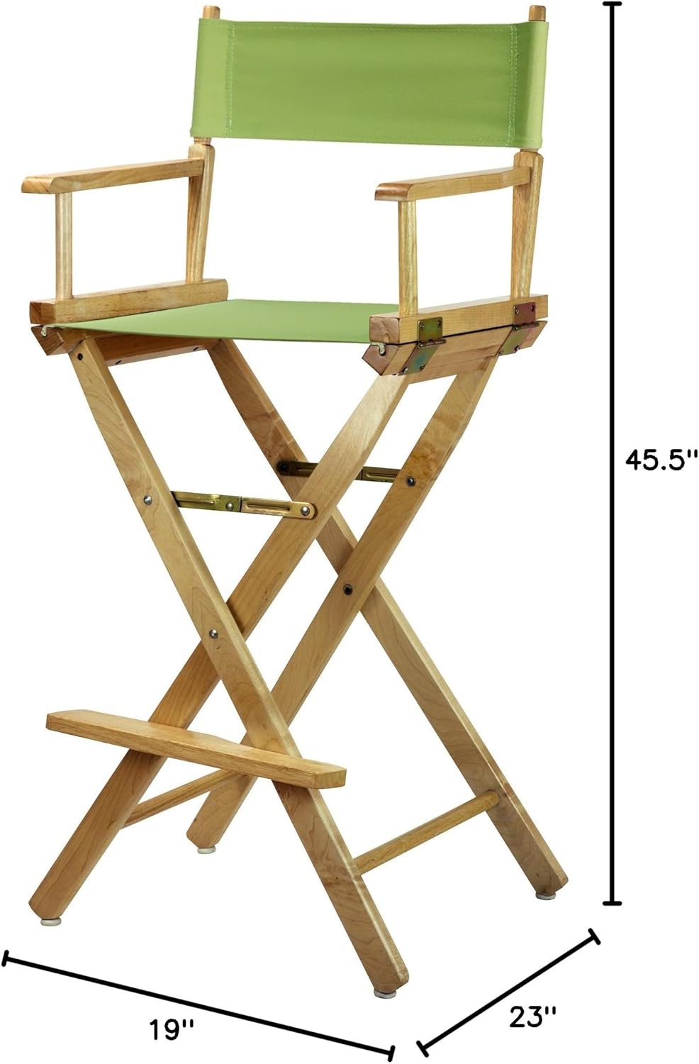 Casual Home 230-00/021-72 30" Natural Frame-Lime Green Canvas Director Chair Bar Height