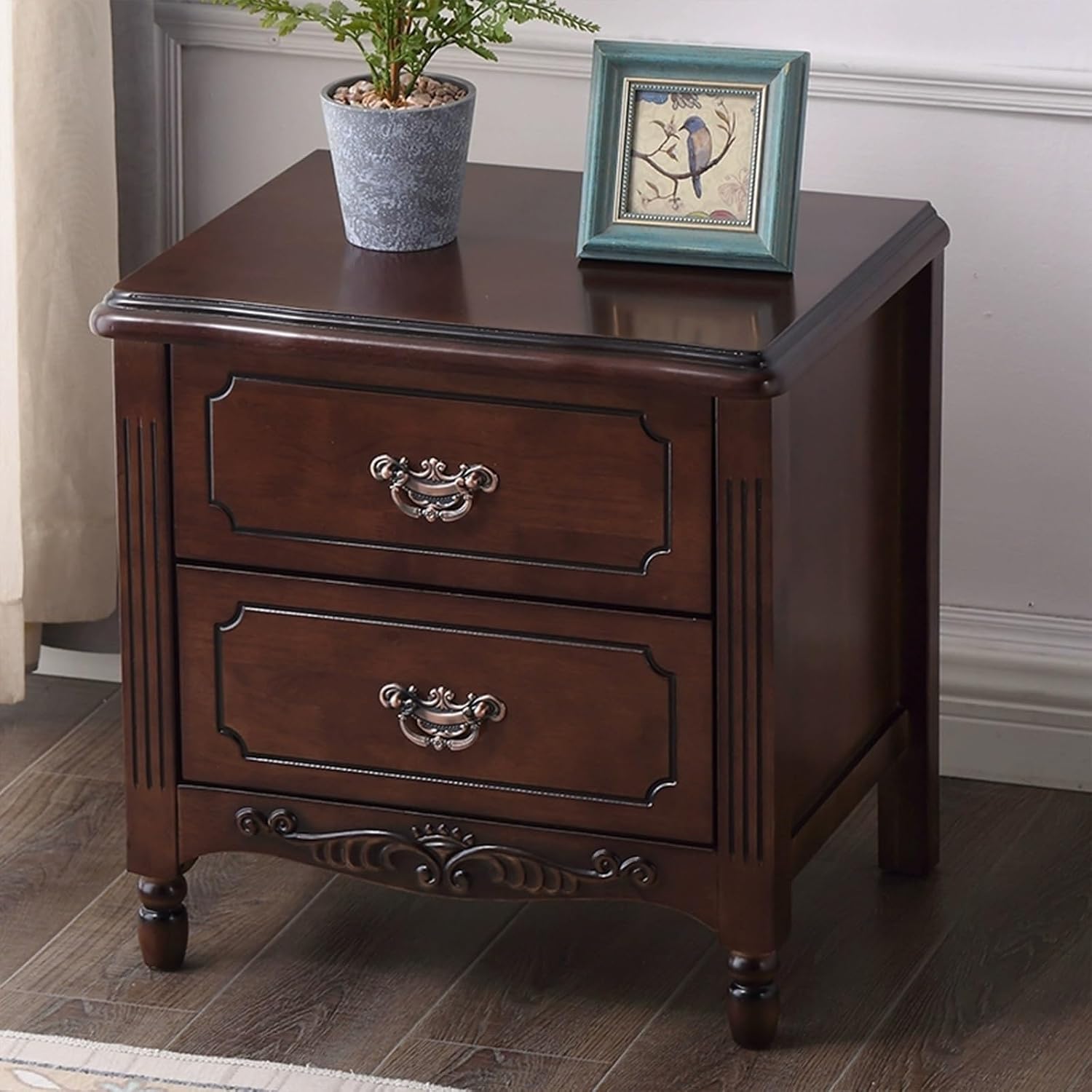 Bed Side Table Modern Mid-Century for Nightstand for Bedroom Or End Table Living Room,(F)