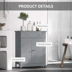 Floor Cabinet with 2 Doors, 2 Drawers and Adjustable Shelf, Freestanding Storage Cabinet for Bathroom,for Kitchen Home
