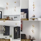 Spiral Led Pendant Light Fixtures, 5500K Gold Modern Led Pendant Light Kitchen Island, Adjustable Height Kitchen Island Lights Fixtures for Dining Room Bedroom Sink