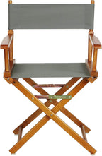 Casual Home 18" Director's Chair Honey Oak Frame with Grey Canvas