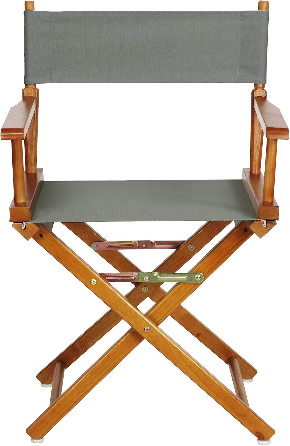 Casual Home 18" Director's Chair Honey Oak Frame with Grey Canvas