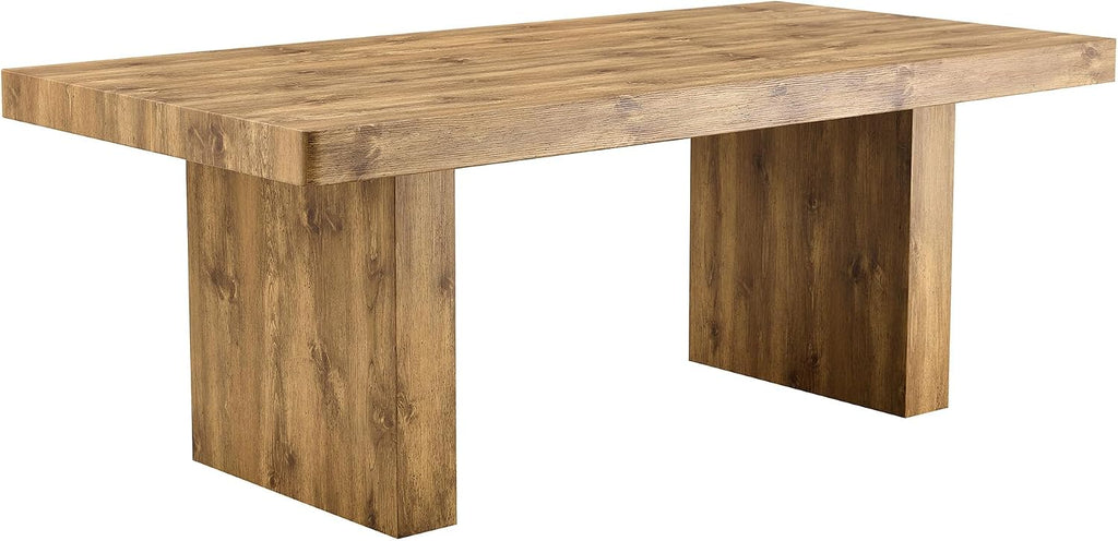 Ebullient 79" Farmhouse Dining Table for 6-10, Rustic Wooden Kitchen Table with Thick Tabletop, Heavy Duty Large Rectangular Dining Table for Dining Room & Kitchen