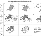 Rocking Chair with Extra-Wide Technical Leather Upholstered Gliding Boucle Reclining, Modern Accent for Living Room Nursery Bedroom -White