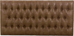 Homepop Home Decor | Large Upholstered Bench | Bench Ottoman with Storage for Living Room & Bedroom | Decorative Home Furniture (Light Brown PU Leather)
