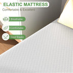 FDW | 5 Inch Twin Mattress | Medium Firm | Gel Memory Foam Mattress | White | Bed in a Box, CertiPUR-US Certified | Pressure Relief, Cooling Ventilated Foam | Washable Removable Cover