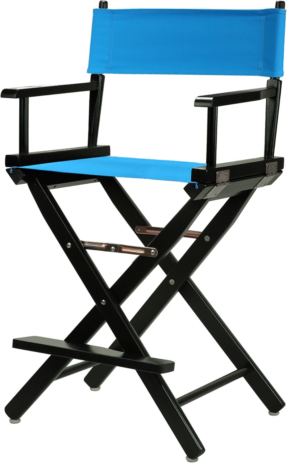 Casual Home 220-02/021-27 Director Chair 24" - Counter Height BlackFrame/Turquoise Canvas
