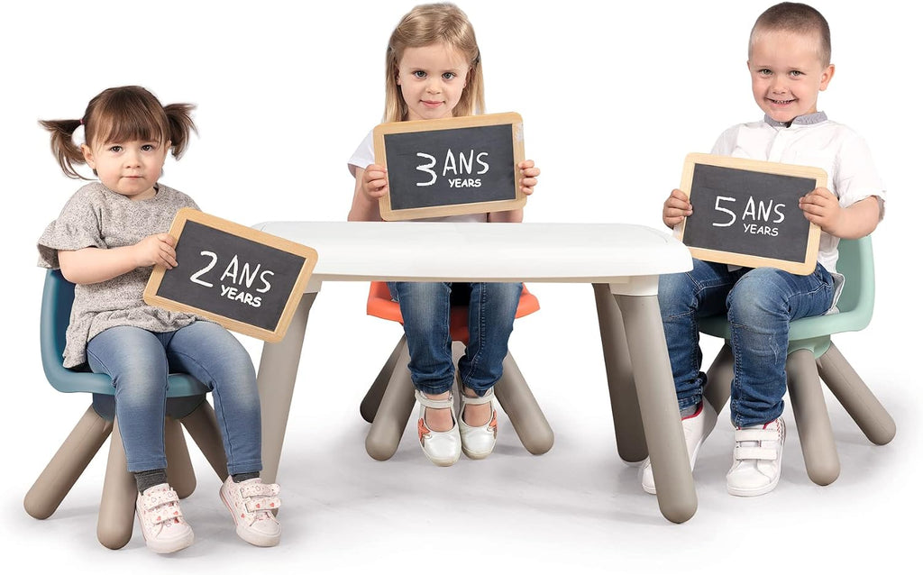Smoby - Kid Table - Furniture for Children - from 18 Months - Indoor and Outdoor - White - 880405
