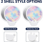 Custom Foldable Flying Disc Fans with Storage Pouches Bulk 100Pcs Personalized Round Handheld Fans with Logo/Photo/ Text personalized Portable Pocket Folding Hand Fans for Wedding Favors, Trade Shows