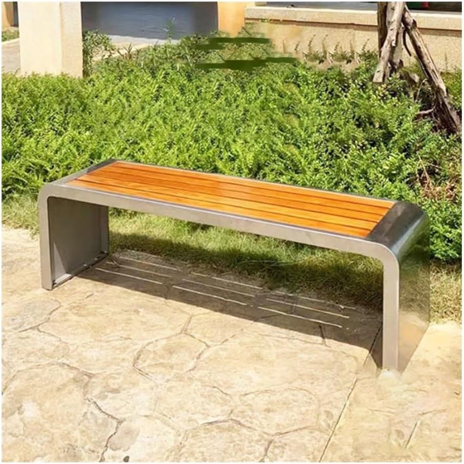 Patio Benches Outdoor Park Chair, Courtyard Bus Hospital mall Outdoor Leisure Waiting Chair(Large)