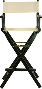 Casual Home 30" Director's Chair Black Frame-with Wheat Canvas, Bar Height