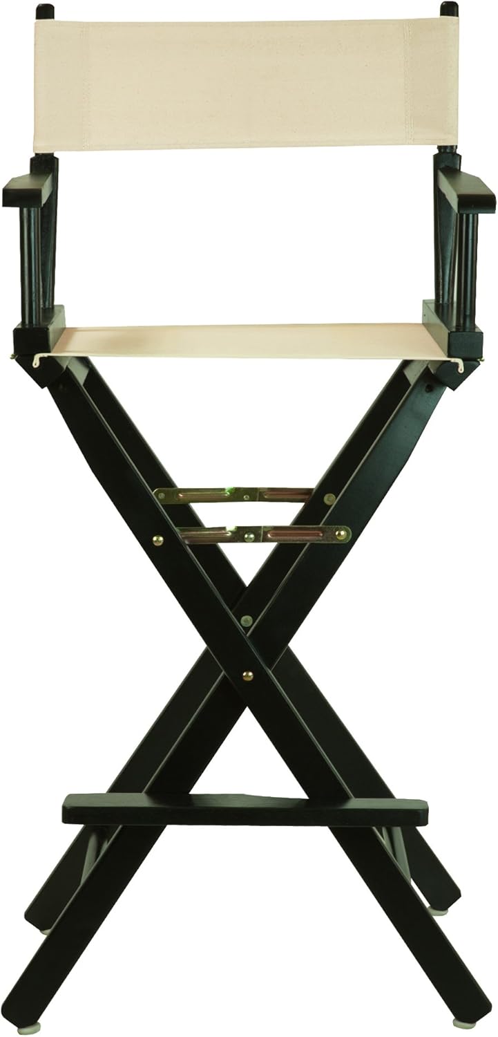 Casual Home 30" Director's Chair Black Frame-with Wheat Canvas, Bar Height