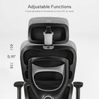 EUREKA ERGONOMIC Axion Gaming Chair, Gamer Chair with Adjustable Lumbar Support, Ergonomic Mesh Gaming Chair with Breathable Backrest, Comfortable High Back Game Chair for Adults, Black & Grey