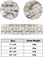 Beige Grey Coastal Bed Runner Scarf Cal King Size, Nautical Beach Starfish Coral Shell Modern Luxury Bed Throw Runners & Scarves for Twin Full Queen King Foot of Beds, Bedroom Decoration, 102"x20"