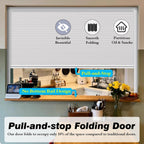 Honeycomb Folding Door - Custom Size Room Divider Pass Through Serving Hatch Panel Retractable Gate for Home Bar Studio Apartment