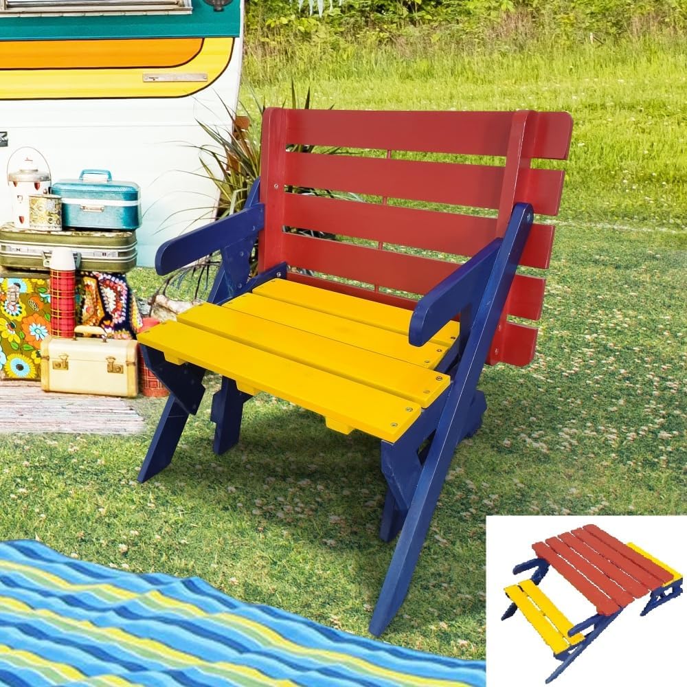 Saiveina Outdoor or Indoor Wood Children Adirondack Chair,White