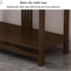 Solid Wood Meditation Table with Storage, Standing Prayer Table, Personal Buddhist Altar and Offering Cabinet