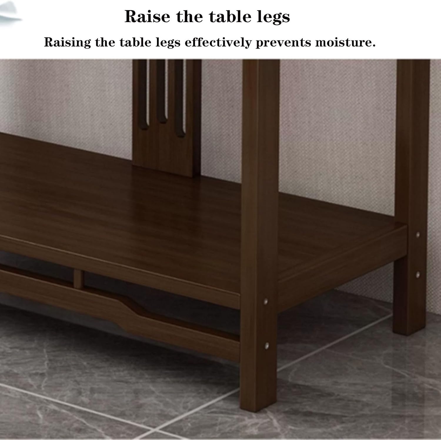Solid Wood Meditation Table with Storage, Standing Prayer Table, Personal Buddhist Altar and Offering Cabinet