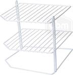 YBM Home 2215vc Ybmhomes 3 Tier Corner Helper Shelf, 9" D x 9" W x 8" H, White