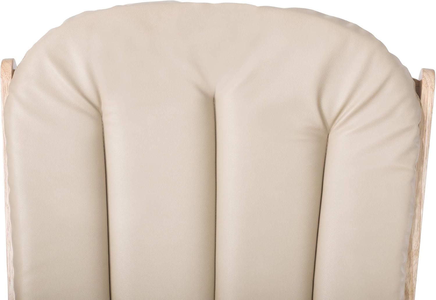 Foundations SafeRocker Glider Rocker Cushion Replacement Set, Durable Vinyl, Storage Pockets to Hold Baby Necessities, Easy-to-Clean and Wipe Down, Extra-Wide Seat (Tan)