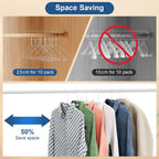 SPECILITE Wire Hangers 100 Pack, Metal Wire Clothes Hanger Bulk for Coats, Space Saving Metal Hangers 16.7 Inch Ultra Thin Non Slip with Groove, for Standard Size Suits, Shirts, Pants, Skirts-White