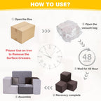 7Pcs Elastic Sponge Toddler Cushions Wear Resist Inspiring Creativity Blocks Chair for Kids Bedroom Playroom Furnitures