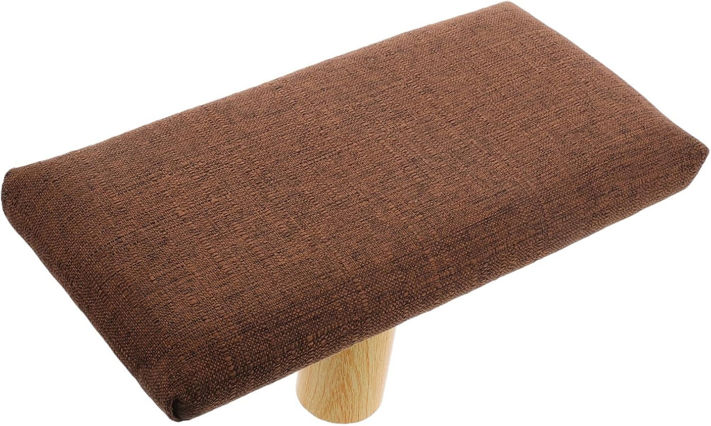 OUNONA Wooden Kneeling Bench for Meditation and Prayer with Comfortable Cotton Cloth Cushion, Portable Design Featuring Versatile Usage and Natural Elegance, for Home Decor and Office