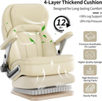 Big and Tall Office Chair, Heavy Duty Desk Chair with 5D Arms, Adjustable Lumbar Support & Height, Tilt Function, PU Leather High Back Ergonomic Executive Computer Chair