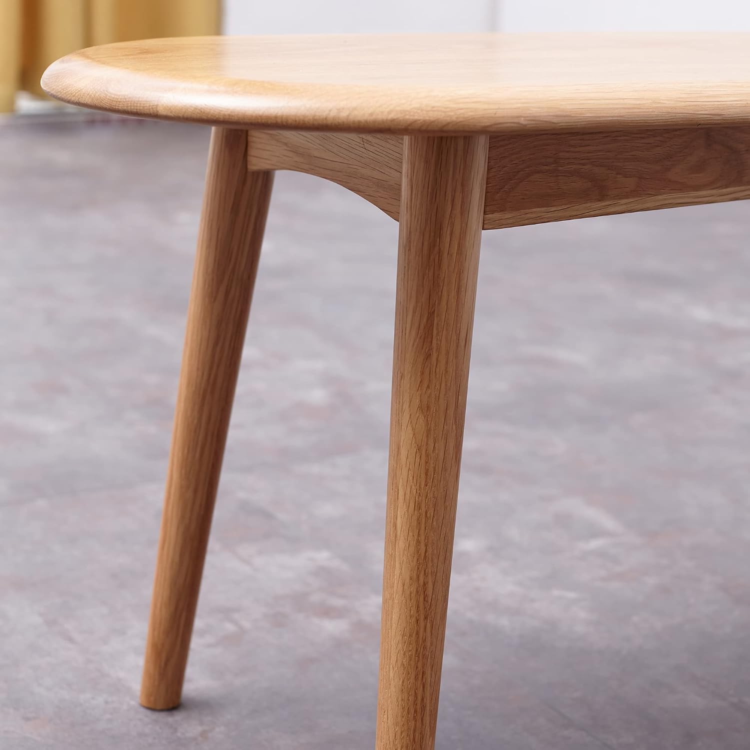 HomSof Natural Oak 100% Solid Wood for Dining Bench Table Bench for Living Room 39.4"x 11.8"x 16.1",Oak